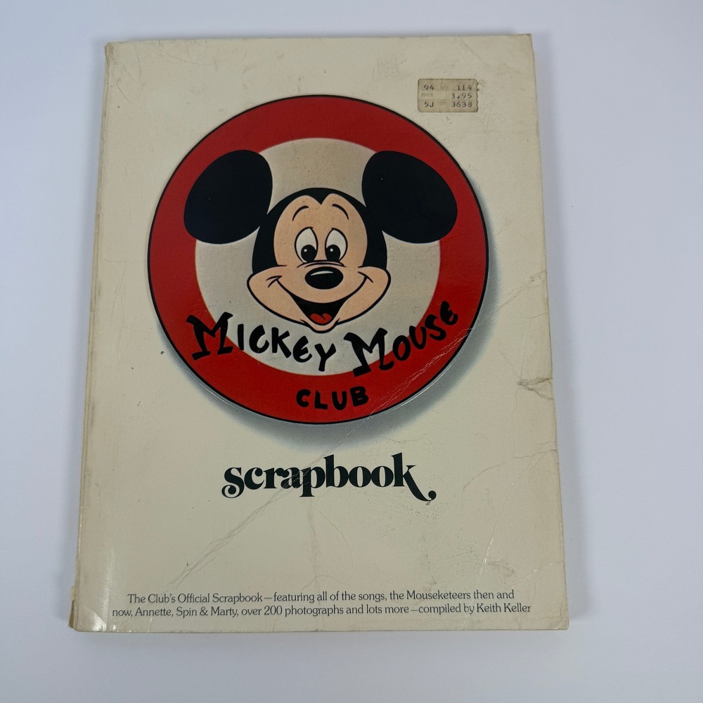 Vintage 1975 Mickey Mouse Club Scrapbook Keith‎ Keller Disneyana Photos Songs